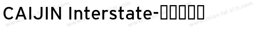 CAIJIN Interstate字体转换